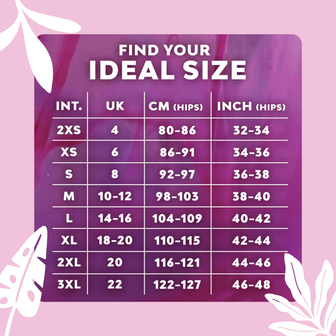 Find your ideal size of Bodyform High Waist Heavy Flow Washable Period Pants