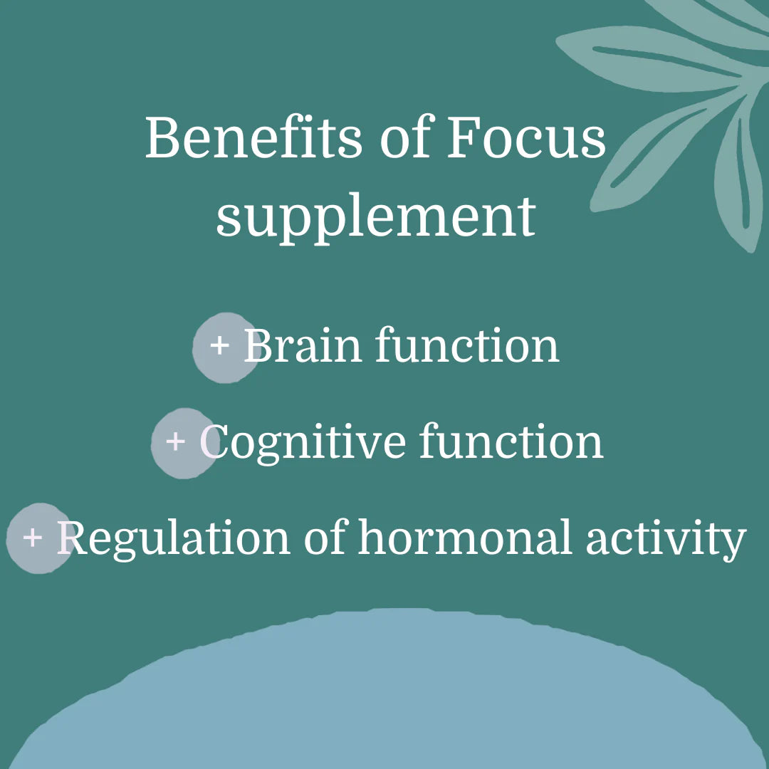 Issviva Focus food supplement – 90-count gummies to support mental clarity and cognitive health during menopause