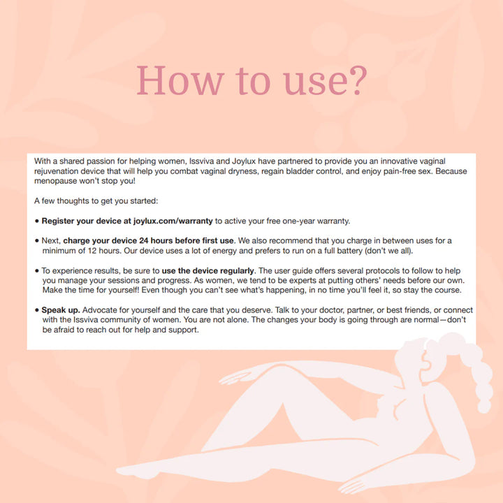 Issviva x Joylux Vaginal Rejuvenation Device & Lubrication Gel Set