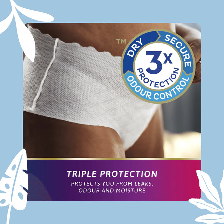 Women's underwear TENA Silhouette Normal Low Waist White for incontinence